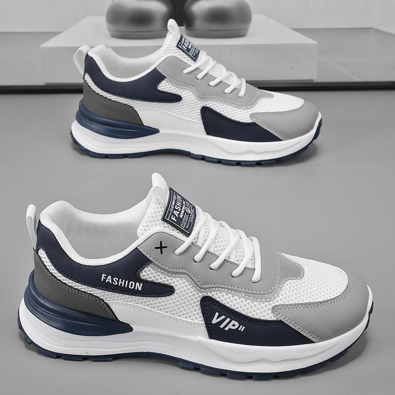 

Летняя мужская обувь новая дышащая сетчатая обувь мужская трендовая универсальная обувь на платформе спортивная обувь повседневная обувь для бега мужская 44