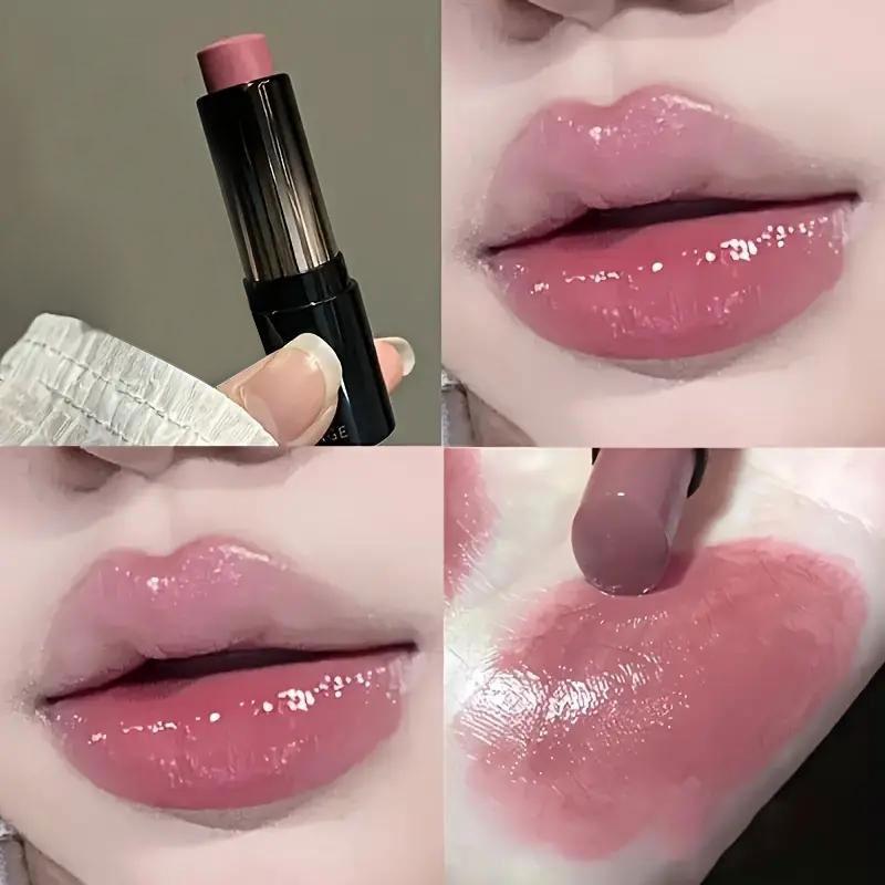 1 szt., błyszcząca satynowa szminka, trwała i gładka, błyszczyk do ust o wysokim połysku, nawilżający, idealny do codziennego noszenia i jako prezent na Dzień Matki