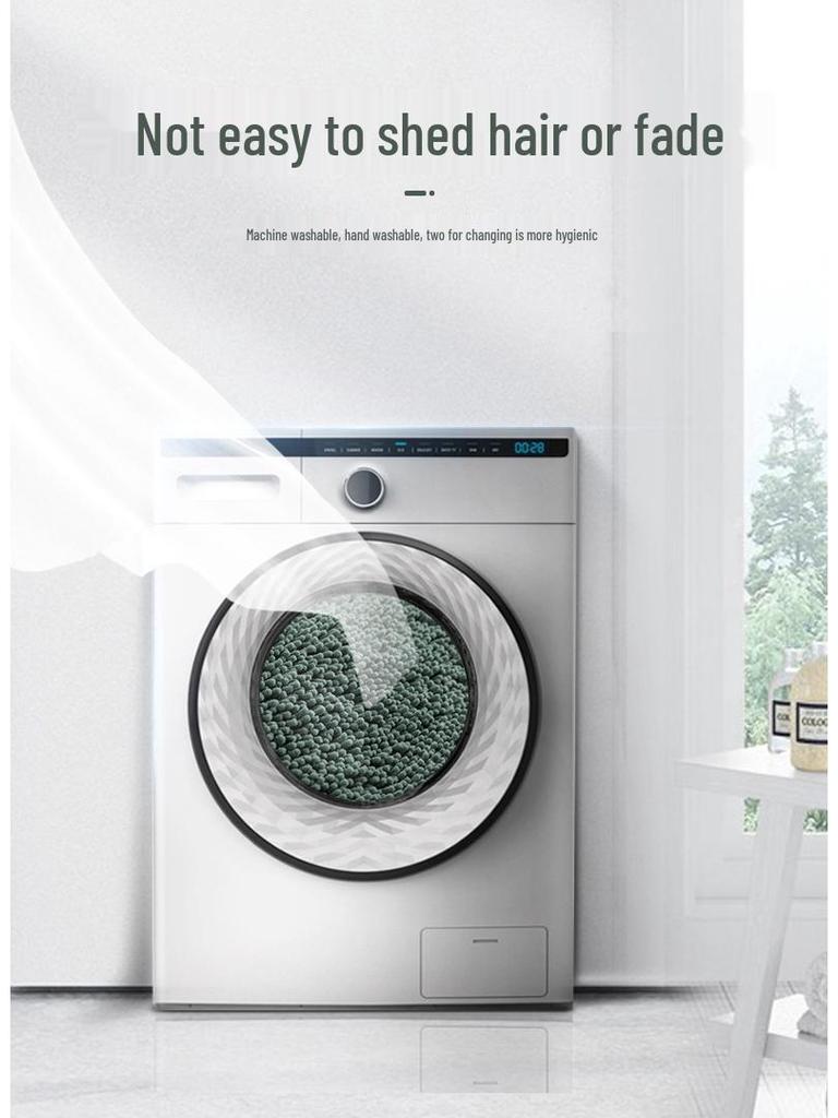 Hot-Selling Chenille Water-Absorbing Anti-Slip Mat for Bedroom, Entrance, and Bathroom