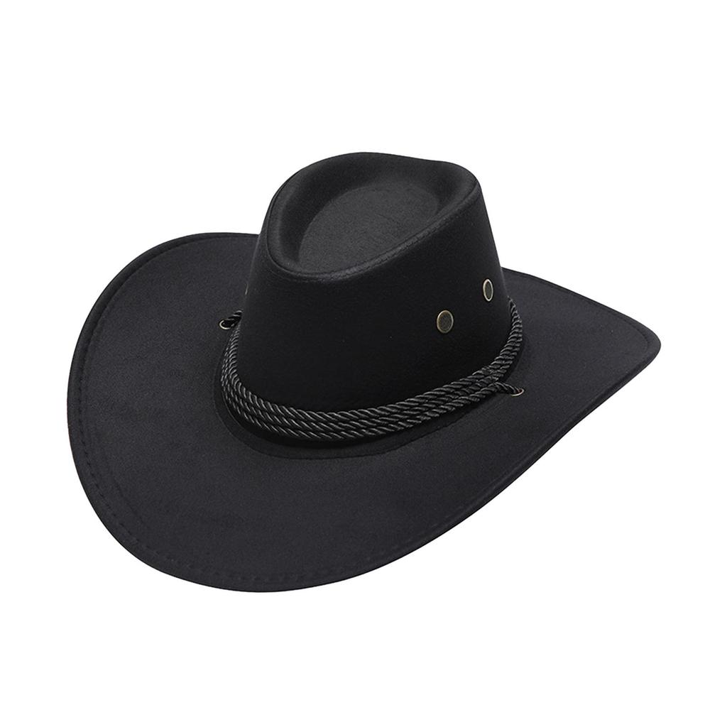 Cowboyhut Dekoration Breiter Rand Kostüm Kleidung Zubehör Cosplay Sommer Foto Requisiten Sonnenhut für Erwachsene Unisex Angeln Wandern