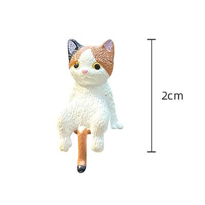 1/4Pcs Auto Dekoration Schlafende Katze Puppe Kitty Kreative Auto Ornamente Spielzeug Katze Micro Landschaft Modell Nette Auto Zubehör Geschenke