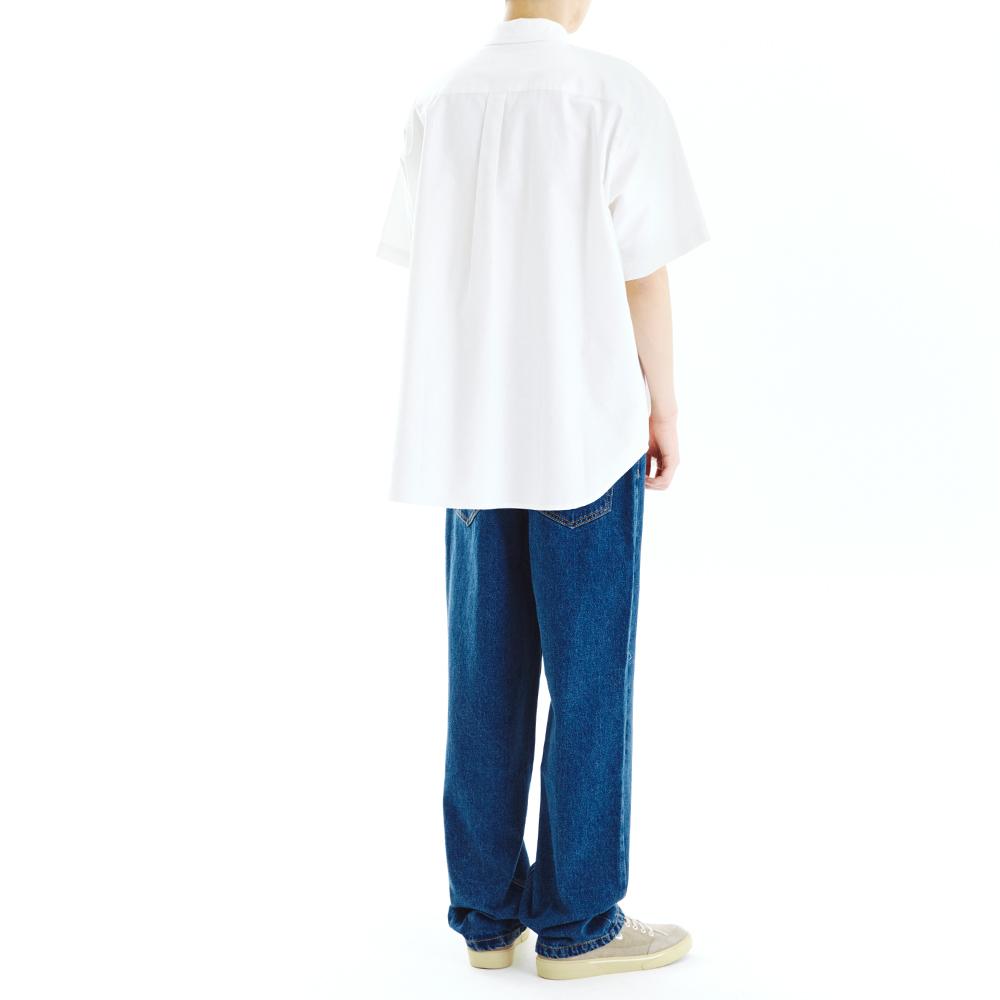 MAHAGRID Mgd Logo Half Sleeve Shirt White(Mg2Cmmw340A)