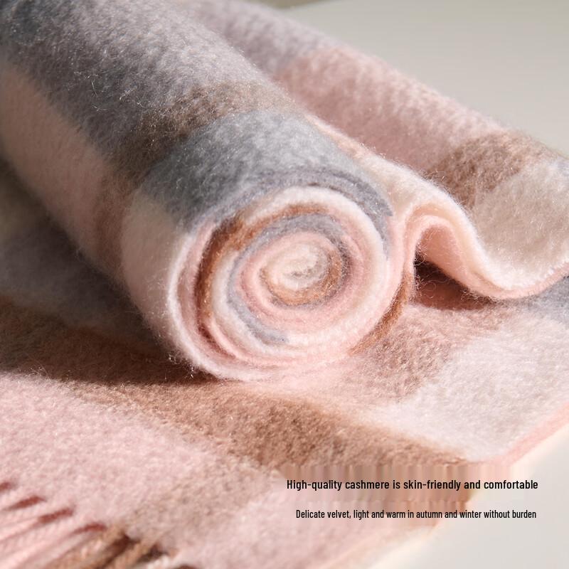 PLAYSISTER 100% Cashmere Plaid Scarf