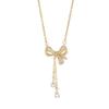 Women's Butterfly Titanium Necklace: Micro-Inlaid Diamonds, Exquisite Luxury, Non-Fading Design