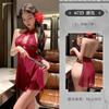 Sexy Lace New Chinese Style Cheongsam Nightdress Side See-through Slit Exposed Buttocks Dress Elegant Fashion Sexy Women P12Q