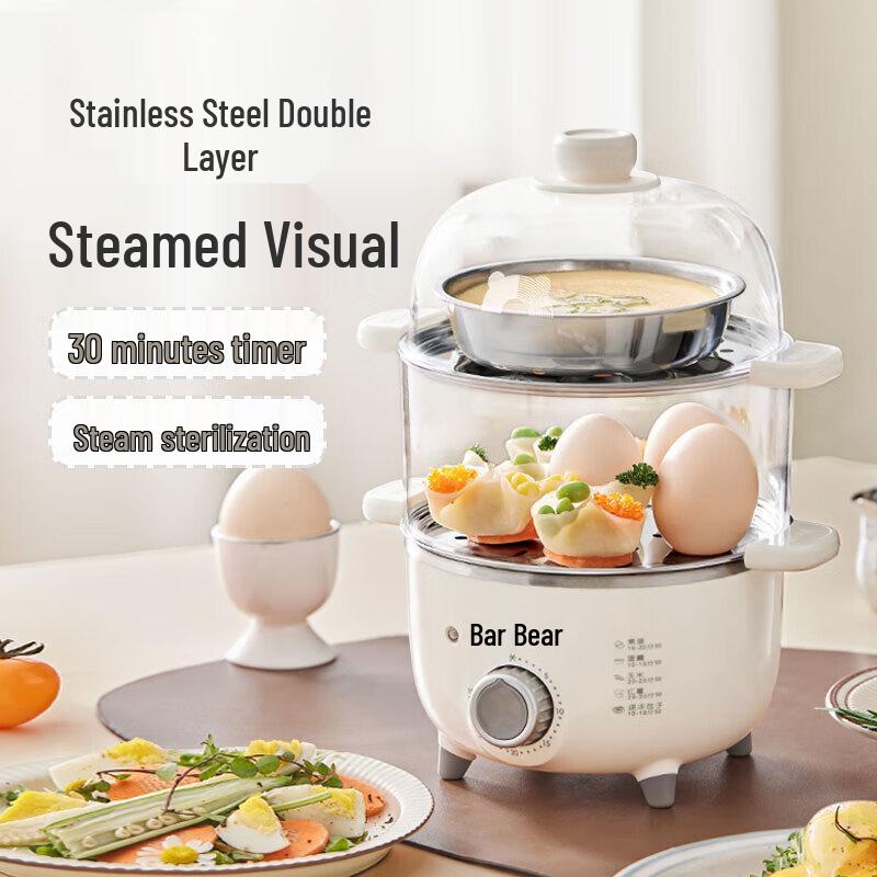Bear Automatic Egg Cooker & Steamer CN plug (adapter included)