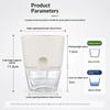 Hydroponic Self-Watering Transparent Flower Pot 1Pcs Lazy Plant Pot for Dorm Desktop Green Plant Decoration
