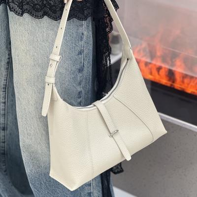 High-end Sensation Handbag 2025 New Style Multi-compartment Real Leather Small Crowd Design Large Capacity Real Leather Women's Handbag