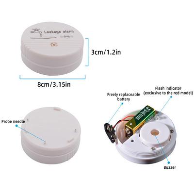 Bezdrátový vodní alarm Nezávislá baterie Detektor vodního alarmu 90dB Siréna Detektor úniku vody Domácí systém DC9V