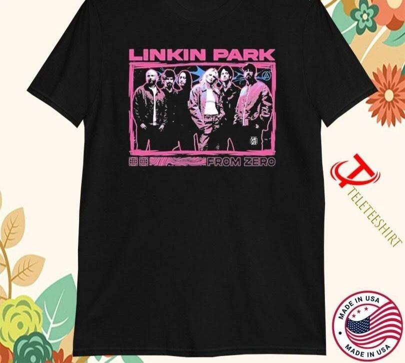 РЕДКИЙ! НОВЫЙ! Футболки с фото группы Linkin Park, тур From Zero 2025, размеры от S до 5XL, унисекс M