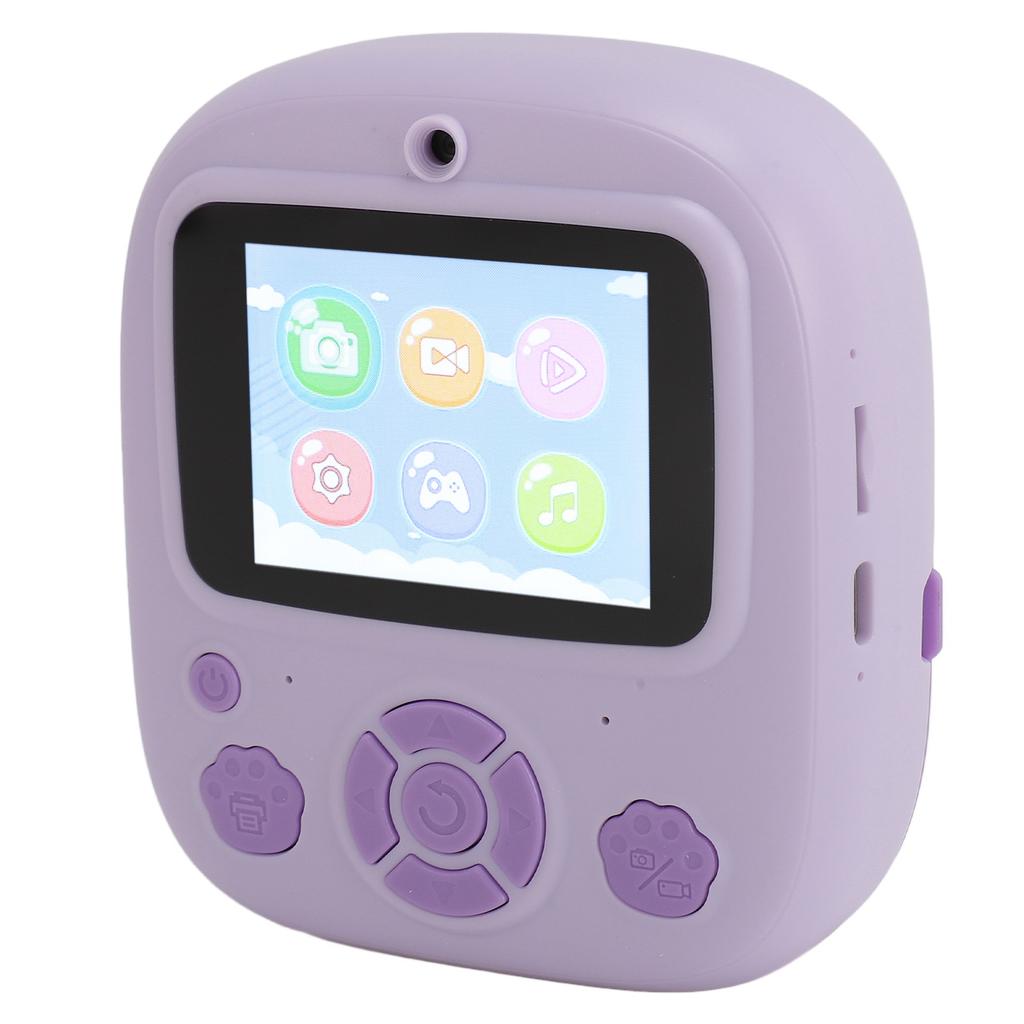 Instant Print Camera for Kids 2.4 Inch IPS HD Screen 1080P Dual Lens 8X Digital Zoom Autofocus