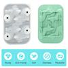 Silicone Ice Cube Tray Corgi Shapes Ice Cube Mold Built-in Funnel Large Craft Tray for Whiskey Cocktails Bourbon DIY Chocolate Soap Maker