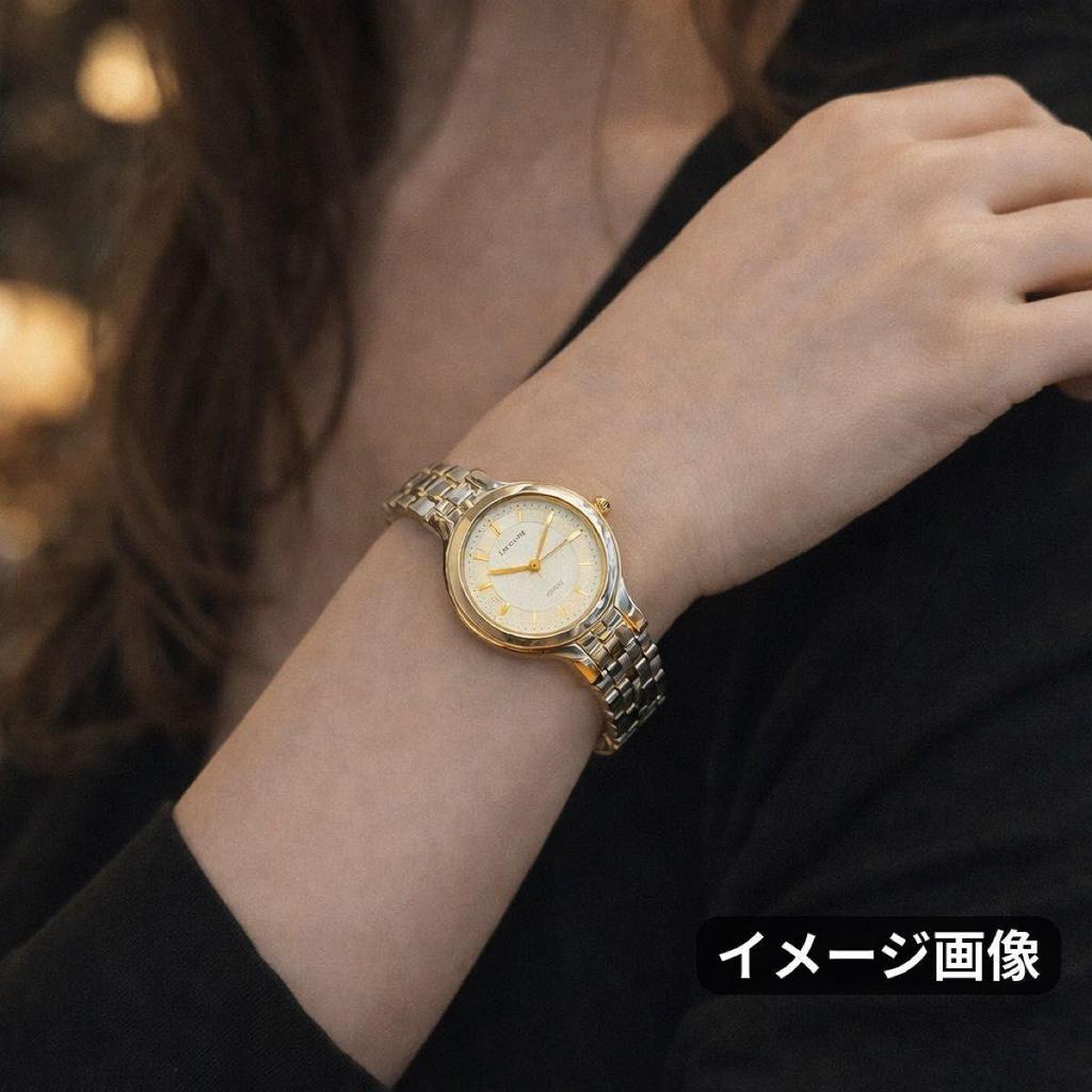 Used 115 SEIKO Excelsior Ladies Watch Quartz New Battery Combi 115