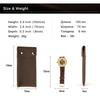 Vintage Echte Leder Uhr Aufbewahrung Organizer Schutz Tasche mit Deckel Reise Tragbar Leder Uhr Tasche