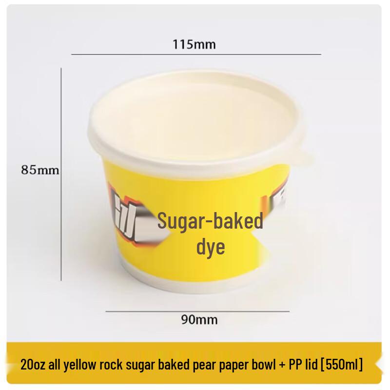 Disposable Roasted Pear Packaging Bowls with Lids