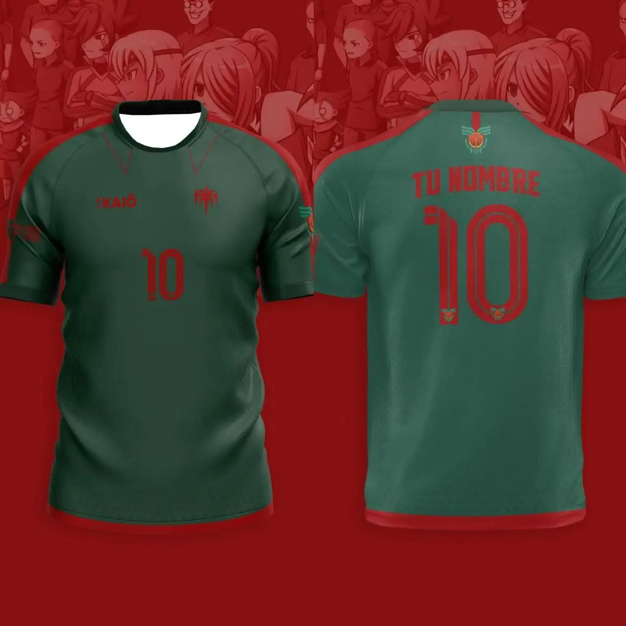 

Японська футбольна аніме-футболка Inazuma Eleven Kaio Хлопчики Дівчата Одяг Спортивний Повсякденний Дихаючий Швидкосохнучий Великого Розміру Щоденні Тренування L