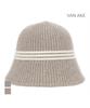 VANAKE Striped Back Slit Bucket Hat_Vb3Zamm301Z