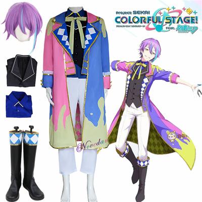 Colorful Stage Project Sekai Cosplay Kamishiro Rui Cosplay Kostým Parochňa Čižmy Wonderland Showtime Halloween Outfit Ženy Muži