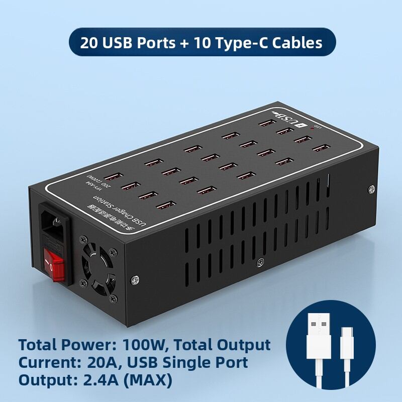 Earise | Multi-Function Multi-Port USB Charger 15 Ports