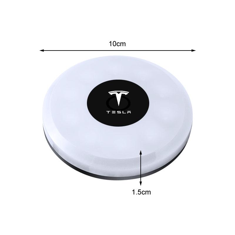 LED Touch Light Wireless Car Interior Lighting Auto Roof Ceiling Reading Lamp For Tesla Model 3 Model S Model X Y Roadster Performance