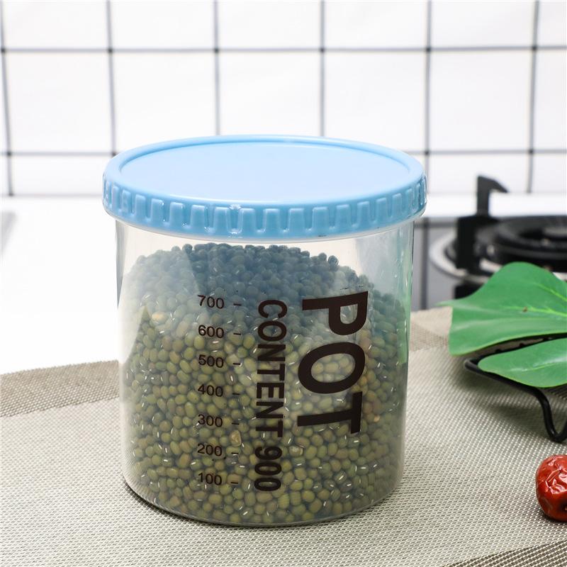 Küche Transparent Snack Aufbewahrungsbox Aufbewahrung Mehrkornbehälter Kunststoff Mehrkorn-Aufbewahrungsbehälter Lebensmittelversiegelter Behälter