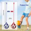 Football Dribbling & Control Rebound Trainer with Elastic Rotating Net Bag