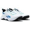 Reebok Durable Breathable Low-Top Training Shoes Men's White Blue Sneakers 100211604