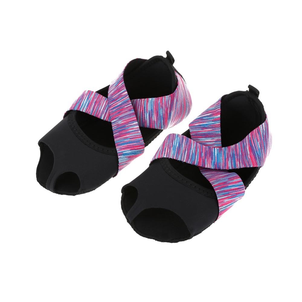 1 Pair of Non-Slip Pilates Shoes Purple Barre Shoes Comfortable Dance Training Shoes Barre Workout