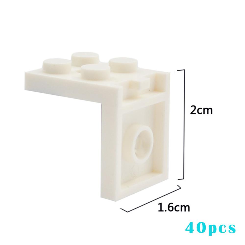 40PCS 2X2 Dots Figures Stand Base Plate Holder Wall DIY MOC Showcase Bracket Building Blocks 3956 Kids Toys Christmas Gifts