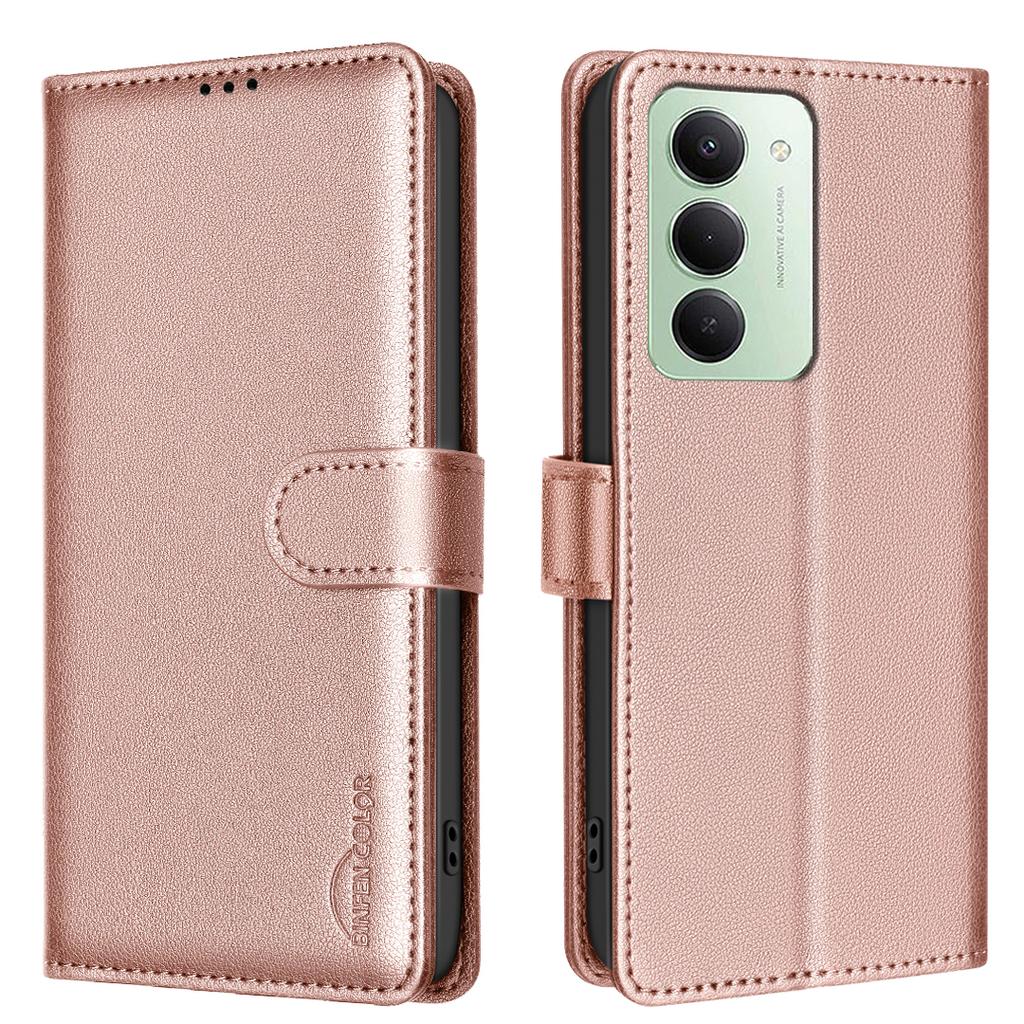 For Xiaomi Redmi 15 5G (Global) (169mm) Leather Case BINFEN COLOR BF32 Wallet RFID Blocking Phone Cover
