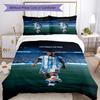 Football Messi Quilt Cover Set Suitable for Playroom Machine Washable Perfect Gift for Friends Family