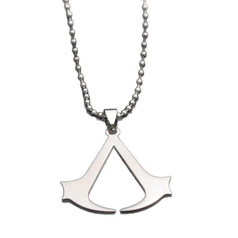 Assassin's Creed Punk Sweater Men's Sweater Chain Hip Hop Chain with Necklace Pendant
