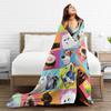 The Secret Life of Pets Flannel Blanket  Warm Soft Throw Blanket for Home Decor Travel Funny Bedspread Sofa Bed Cover