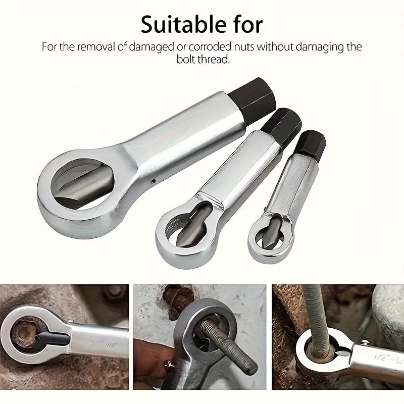 3pcs Metal Nut Splitter Separator, Metal Nut Splitter Breaker Manual Pressure Nut Splitter Remover Extractor Tool
