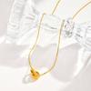 Wind Collarbone Chain Stainless Steel Batch Corner Cross Chain Double Ring Rivet Necklace 18K Gold Nc-2250