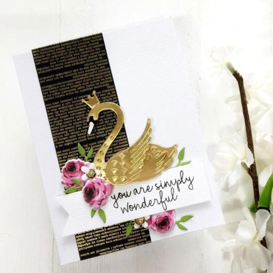 Swan Crown Metal Cutting Dies DIY Scrapbooking Emboss Paper Cards Album Stencil