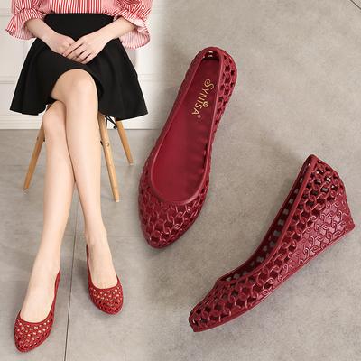 Summer Fashion Jellies Footwear Woman Flats Soft Clogs Platform Casual Female Sneakers Low Heels Dress New Creepers Shoes