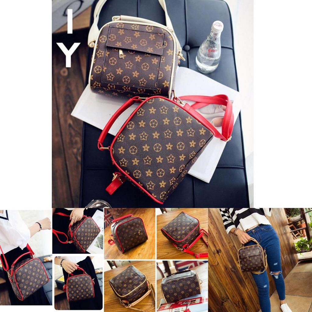 Fashionable Retro Pu Leather Shoulder Bag With Elegant Lock Design For Women