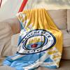 1pc Easy-Care Manchester United Manchester City Blanket, Perfect for Couch, Bed, Home, Travel & More, Warm & Durable Printed Blanket