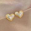 JMXD-Retro, Love Pearl Stud Earrings Women, Unique, Earrings, Fashion Earrings