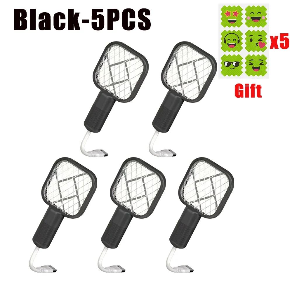 USB Rechargeable Mosquito Zapper with Purple LED Light Auto Bug Trap for Home Garden Travel Outdoor Camping Fly Swatter