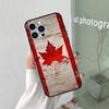 Canada Canadian Flag Silicone Soft Case For iPhone 17 Air 11 14 15 16 Pro Max 12 13 Mini 16e 16 Plus Back Cover