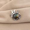 Labradorite Gemstone 925 Sterling Silver Pretty Pendant 0.5" Women Jewelry For Gift CP-43-32