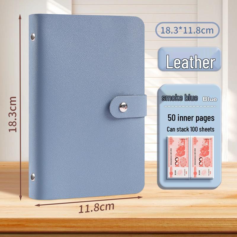 International Currency and Coin Collection Album with Money Clip and Ledger