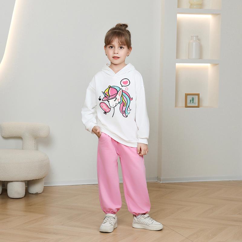 Trendy Dětská Mikina s Spuštěnými Rameny - Unisex Jarní/Podzimní Volný Střih Top 2025