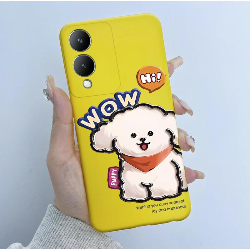Cute Astronaut Panda Cartoon Phone Case For Vivo Y17s 2023 Casing TPU Slim Back Cover For Vivo Y17S 4G V2310 Soft Silicone Cases