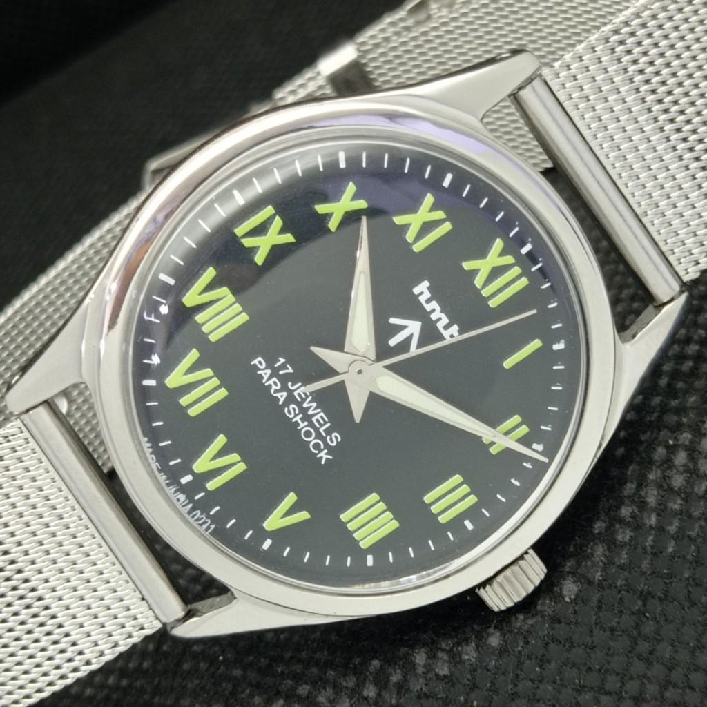 

USED HMT MILITARY INDIAN MENS MECHANICAL WATCH a306976-1 Sku583e-a306976