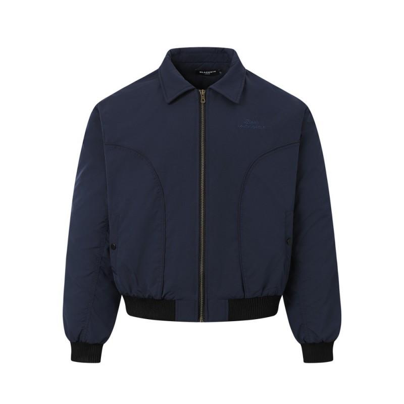 Mens Winter Loose Fit Cotton Jacket Street Style Embroidered Thick Warm Casual Coat