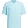 T Shirts Men's Sky Blue Crew Neck Moderate Straight Fit JI6863