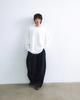ANGLAN Long Tuck Wing Balloon Denim Pants - Indigo